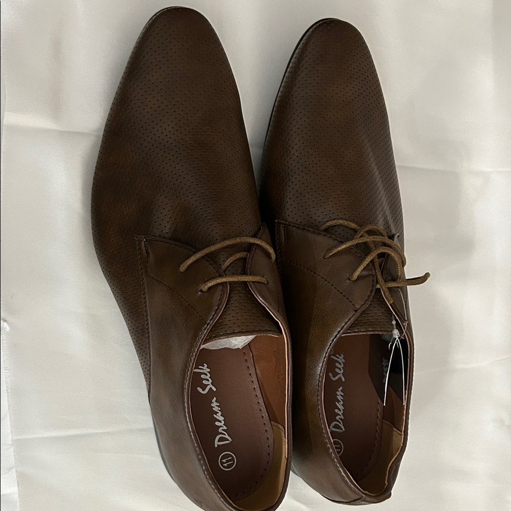 NEW Dream Seek Men's Classic Brown Oxfords SZ 11